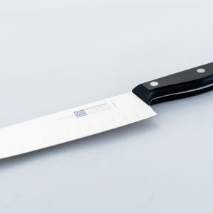 סכין סנטוקו מחורץ שחור